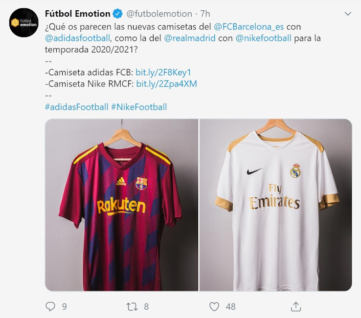 Adidas FC Barcelona & Nike Real Madrid 20-21 Kits Adidas FC Barcelona & Nike Real Madrid 20-21 Kits